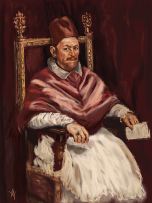The Portrait of Pope Innocent X by Diego Velazquez